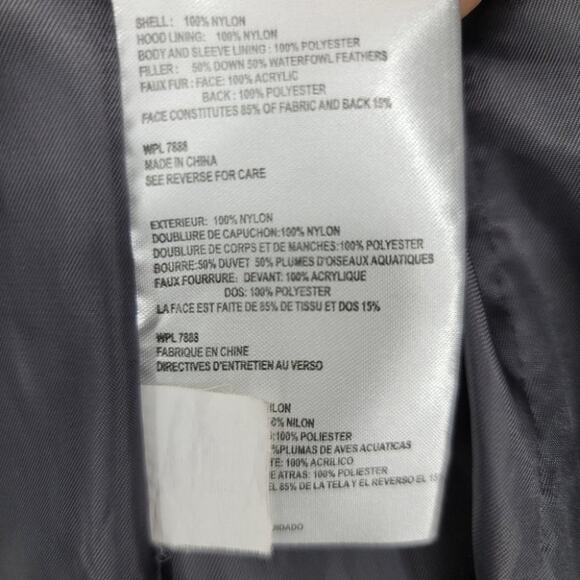 Michael Michael Kors Black Zipper & Snap Closure Long Puffer Jacket Size Medium - Picture 4 of 5